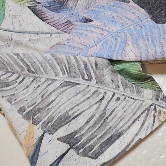 Sag Harbor Tropical Leaf Print Short Sleeve Tee - Picture 4 of 6